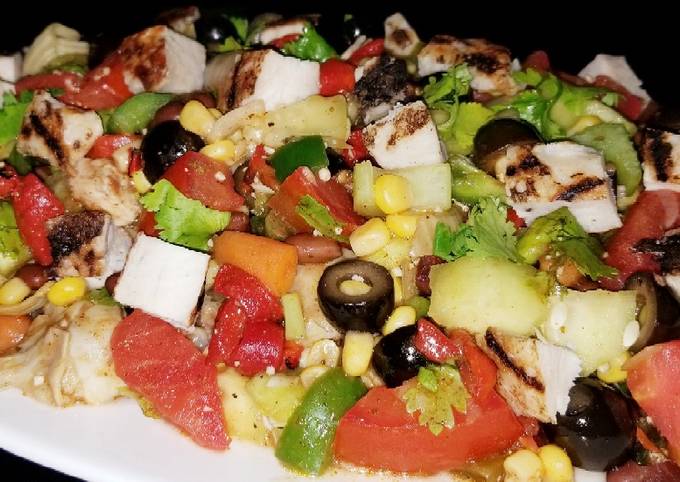 Steps to Make Perfect Mike's Mexican Grilled Chicken Salad