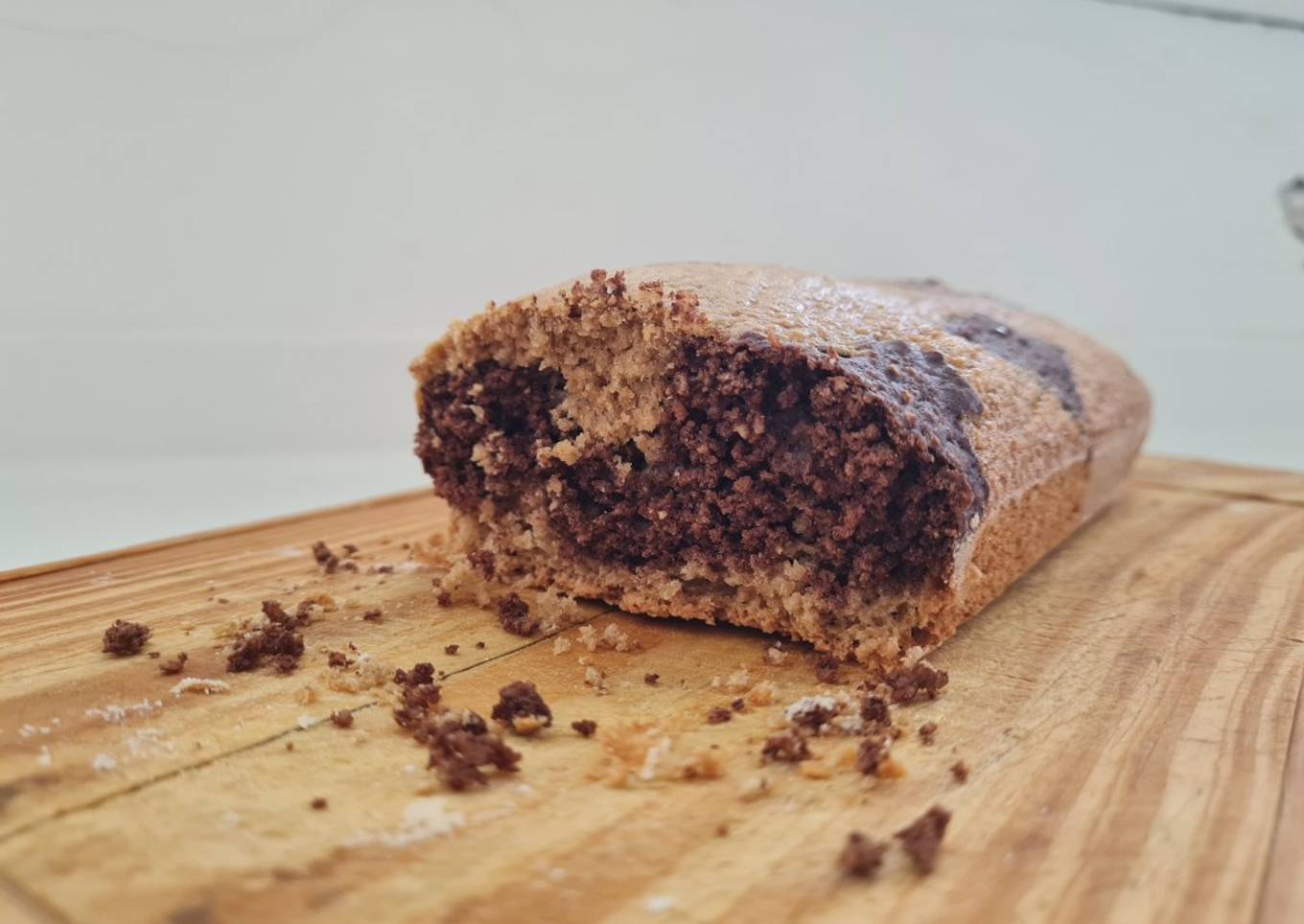 Budín marmolado saludable