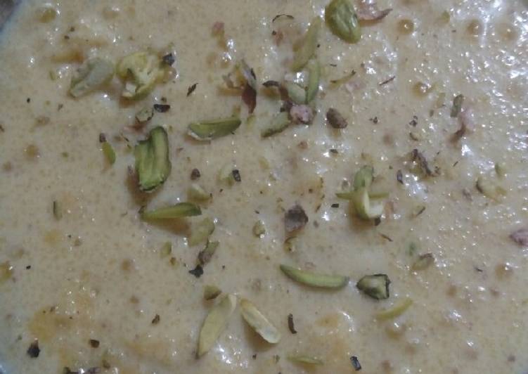 Sagodana and suji kheer