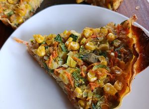 Una foto de Tarta/quiche de Vegetales con Masa de Lasaña