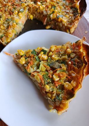 Una foto de Tarta/quiche de Vegetales con Masa de Lasaña