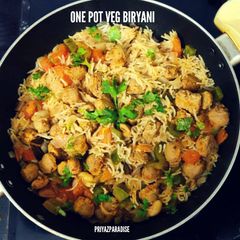 A picture of One Pot Veg Biryani.