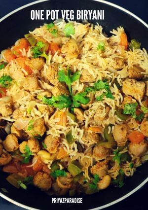 A picture of One Pot Veg Biryani.