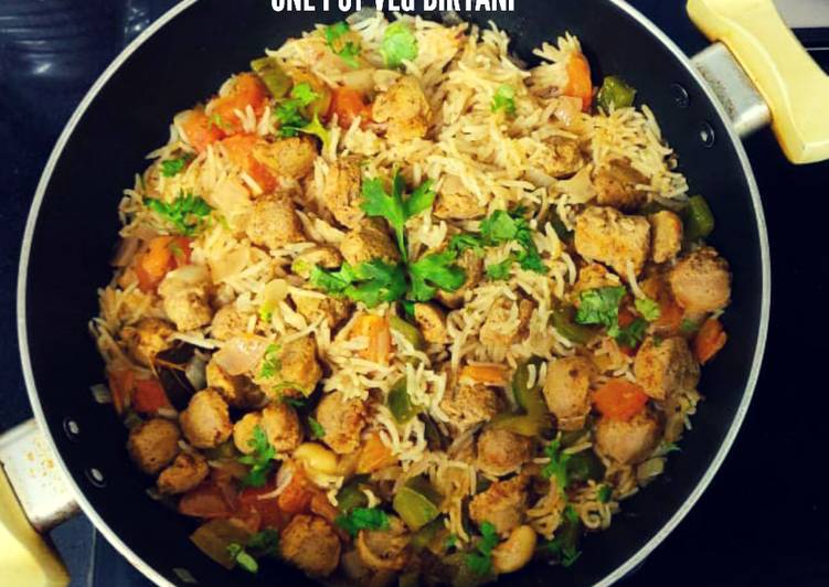 Recipe of Any-night-of-the-week One Pot Veg Biryani