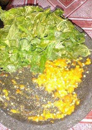 Foto resep Sambel bawang lalap daun singkong