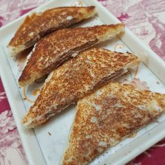 A picture of Chocolate stuffed bread.