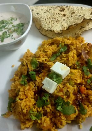 A picture of Paneer Biryani.