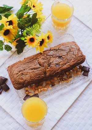 Foto de Bolo de banana e chocolate