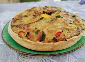 Una foto de Tarta de verduras (masa con aceite)