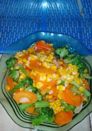 Foto resep Capcay (jagung, wortel, brokoli)