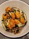 Nori Spaghetti with Chili Oil Shrimp