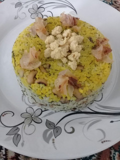 عکسی از دستور شوید پلو با لوبیا چشم بلبلی