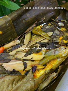 Foto resep Pepes ikan mas daun kemangi