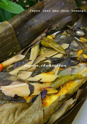 Foto resep Pepes ikan mas daun kemangi