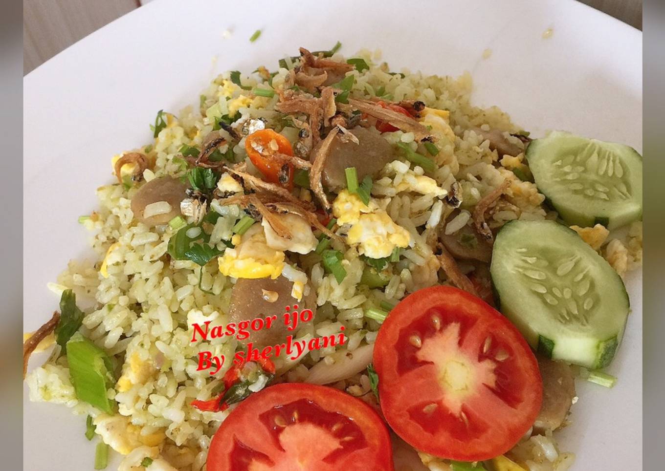 Nasi goreng ijo enakk