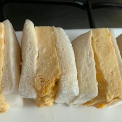 A picture of Japanese omelette sandwiches.