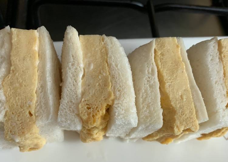 Recipe of Delicious Japanese omelette sandwiches