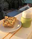 Bánh mì lười và sữa khoai lang yến mạch macca mix cải kale