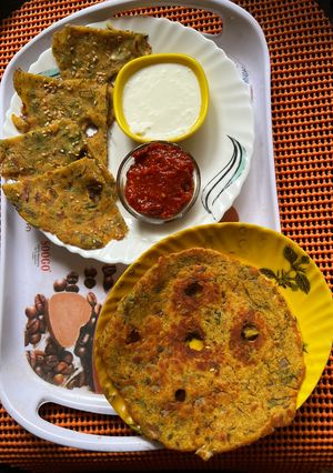 A picture of Mix Flour Thalipith Traditional Recipe.