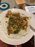 Gamberoni con polenta