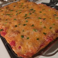 A picture of Taco Enchilada Lasagna.