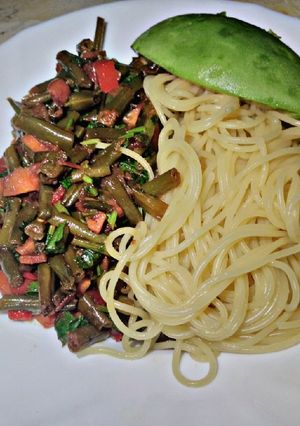 A picture of Tumeric French Bean's #themechallenge#tumericdishes.