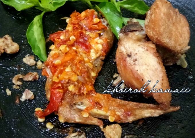 Sambel ayam geprek