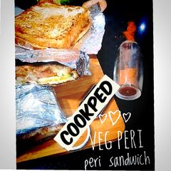 A picture of Veg peri peri sandwich.