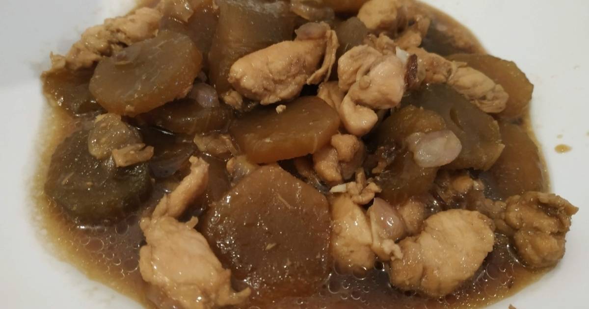 Pickled Rettiche Resep Pickled Lettuce with Chicken oleh LinaS_Cuisine - Cookpad