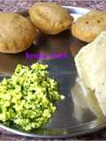 Dinner platter - Kachu and Phulia puri