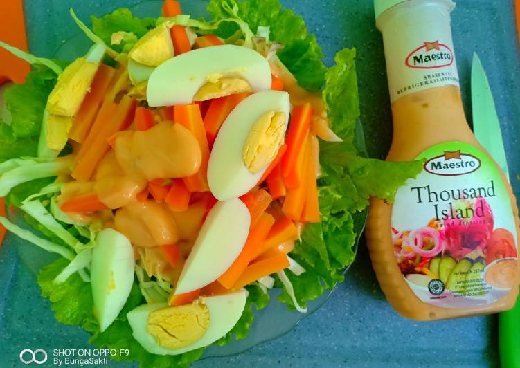 Resep Vegetable salad / salad sayur yang Enak