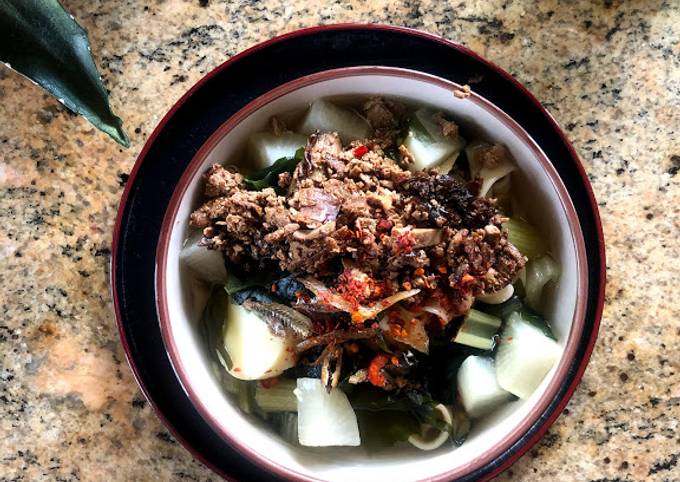 Recipe of Perfect Pan Mee with Tofu Soy Topping #WYH