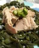 Rajas a la vinagreta con atún Albacora. 100% libre de grasa