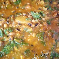 A picture of Sweet potato and beans porridge.