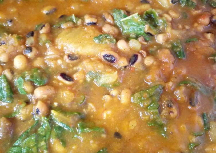 Steps to Prepare Speedy Sweet potato and beans porridge