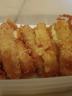 A picture of Homemade Cheese sticks.
