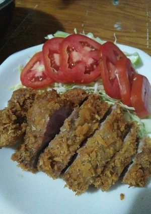 รูปของ ทงคัตสึ (หมูชุปแป้งทอด) แบบง่ายๆ