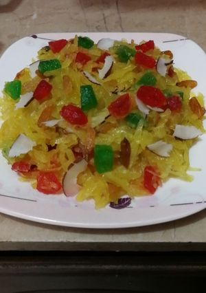 A picture of Aloo ka zarda.