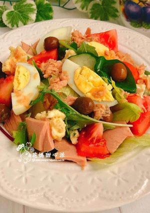 鮪魚風味沙拉 的食譜成品照片