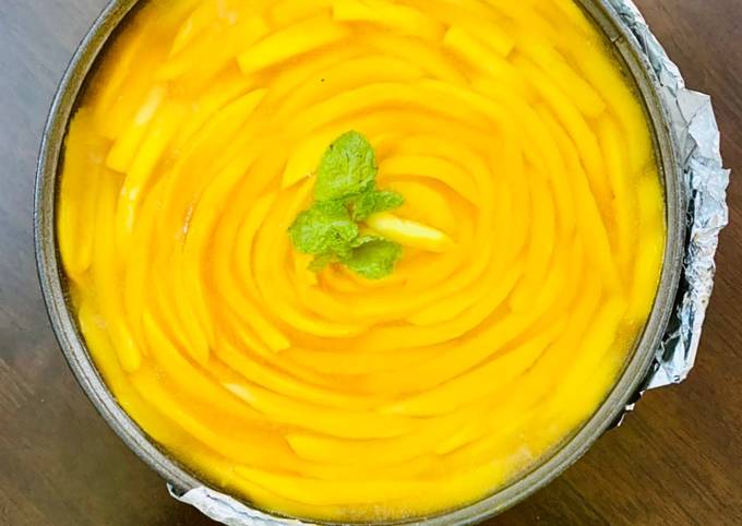 No bake Mango Cheese Cake Recipe