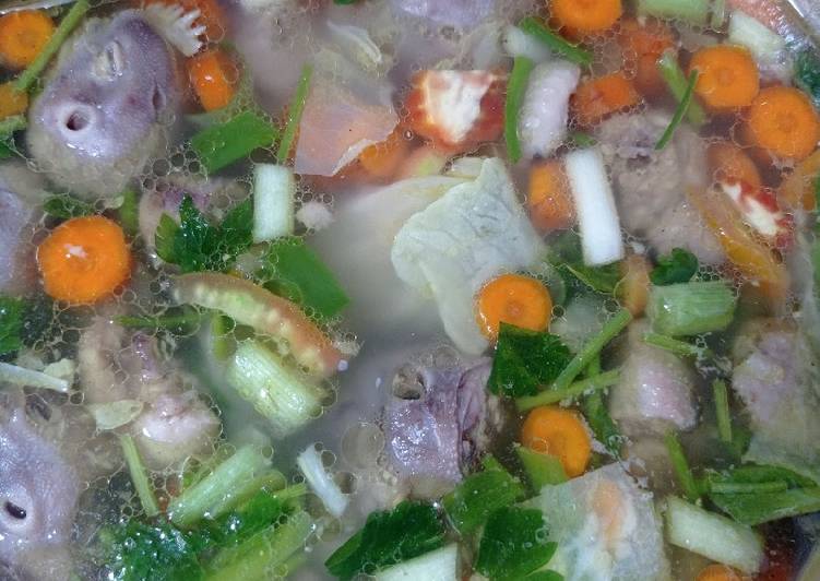 Resep Sop kepala ayam, Bisa Manjain Lidah