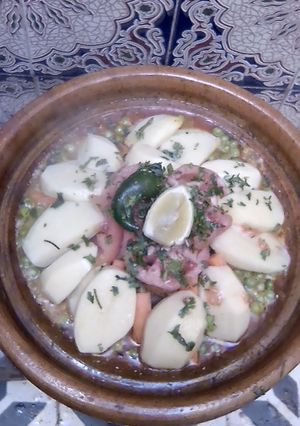 صورة لوصفة طجين بدجاج