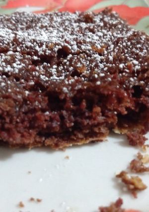 Una foto de Brownie sin huevo y sin leche