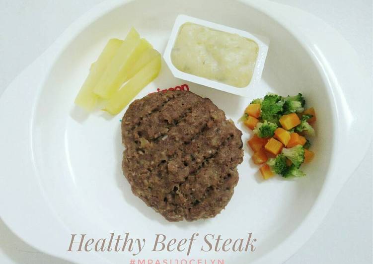 Cara Gampang mengolah Resep Menu MPASI 8m+ - Healthy Beef Steak Anti Gagal