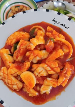 Foto resep Cumi Saos Padang enak dan mudah