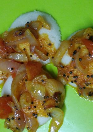 A picture of Yummy Tadka Idli.