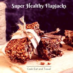 A picture of Super Healthy Flapjacks – no butter or sugar.