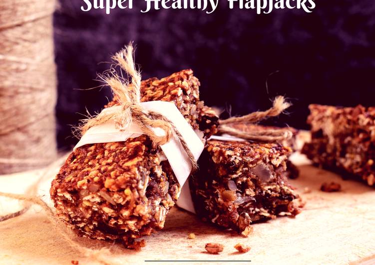 Steps to Prepare Favorite Super Healthy Flapjacks – no butter or sugar