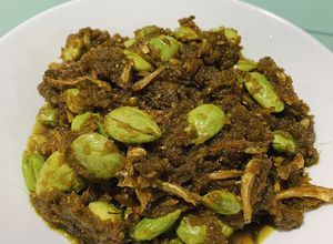 Gambar Sambal Ikan Bilis Petai Hijau