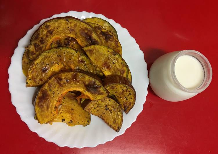 香烤南瓜~國際牌水波爐料理